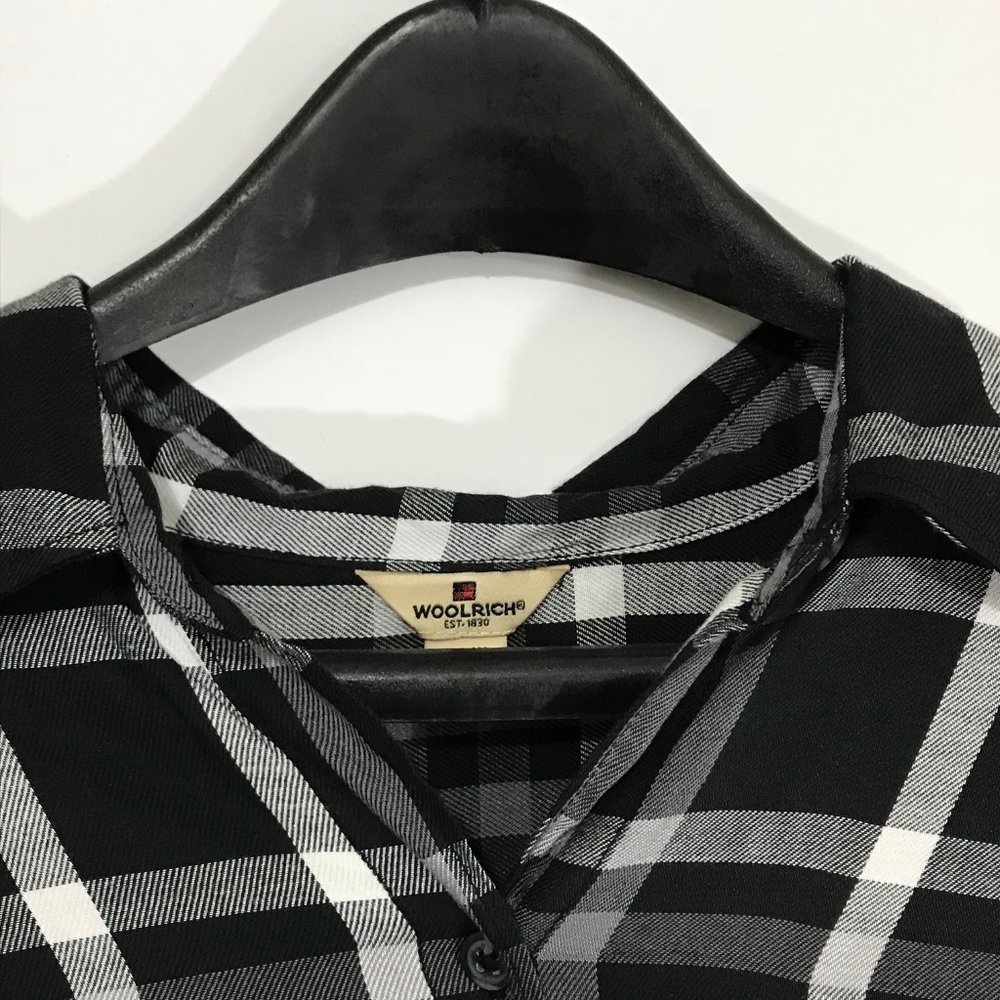 Woolrich Black Plaid Blouse - Picture 3 of 8